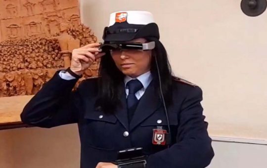 Polizia municipale occhiali infrarossi