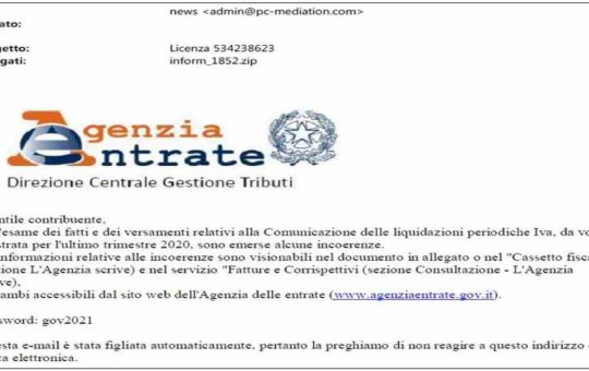 truffa agenzia delle entrate